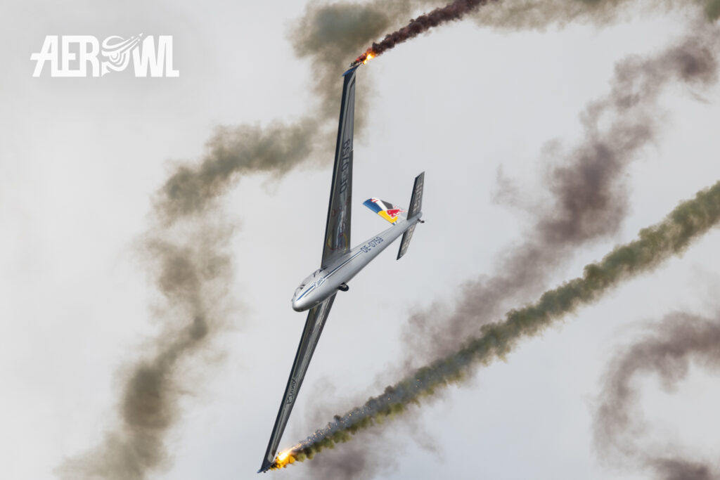 Flying Bulls Blanix-Team silent and impressive glider demo during the AirPower24 in Zeltweg, Austria.