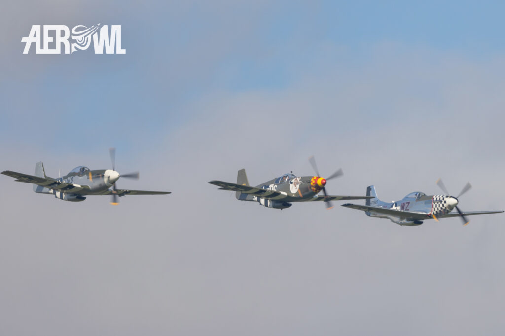 The Horsemen Flight Team with 3x P-51 Mustang during the AirPower24 in Zeltweg, Austria.