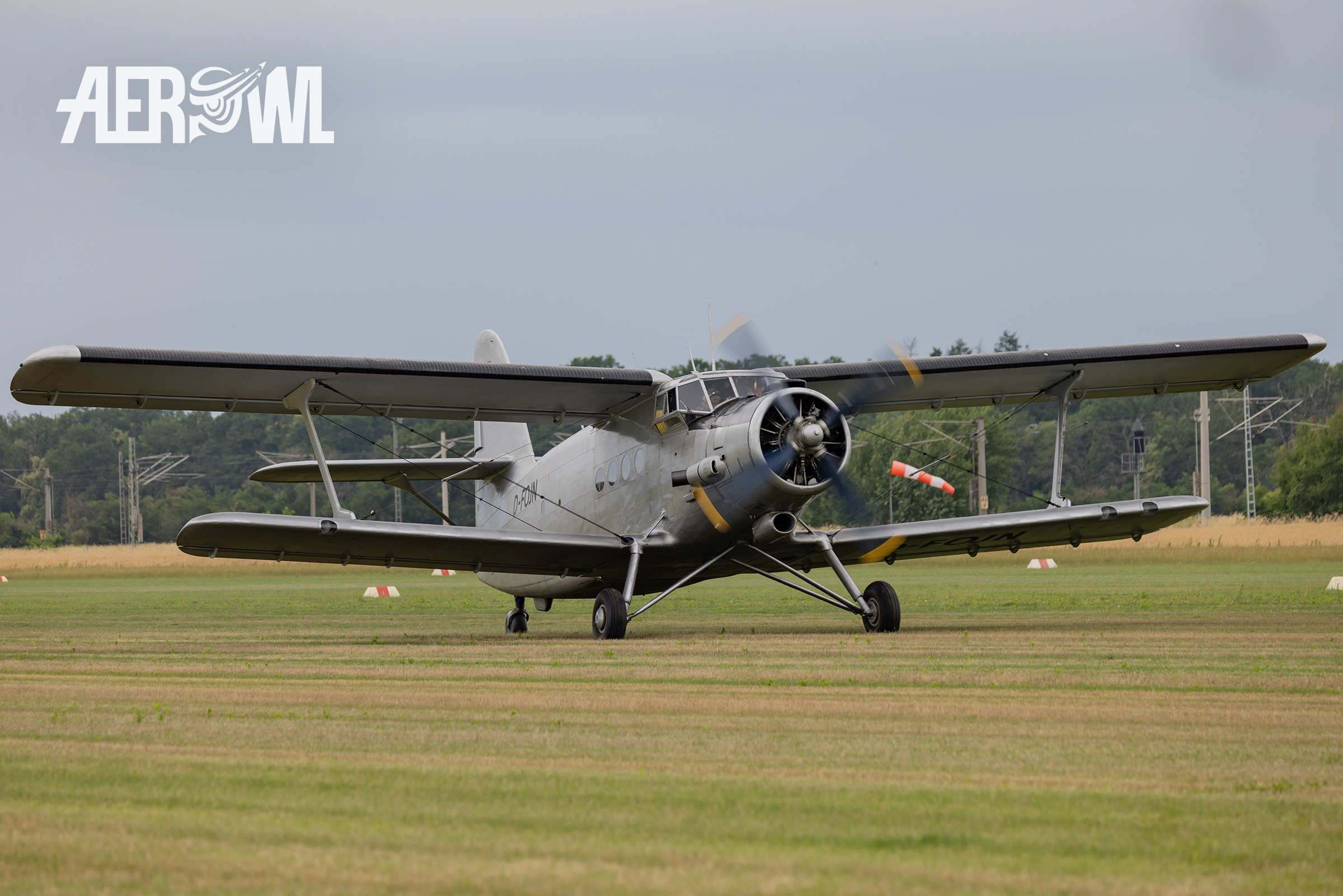 The big PZL-Mielec An-2TD (Antonov 2) Tante Anna taxiing after it´s flight back during Stearman&Friends2023 at Bienenfarm Airport near Berlin.