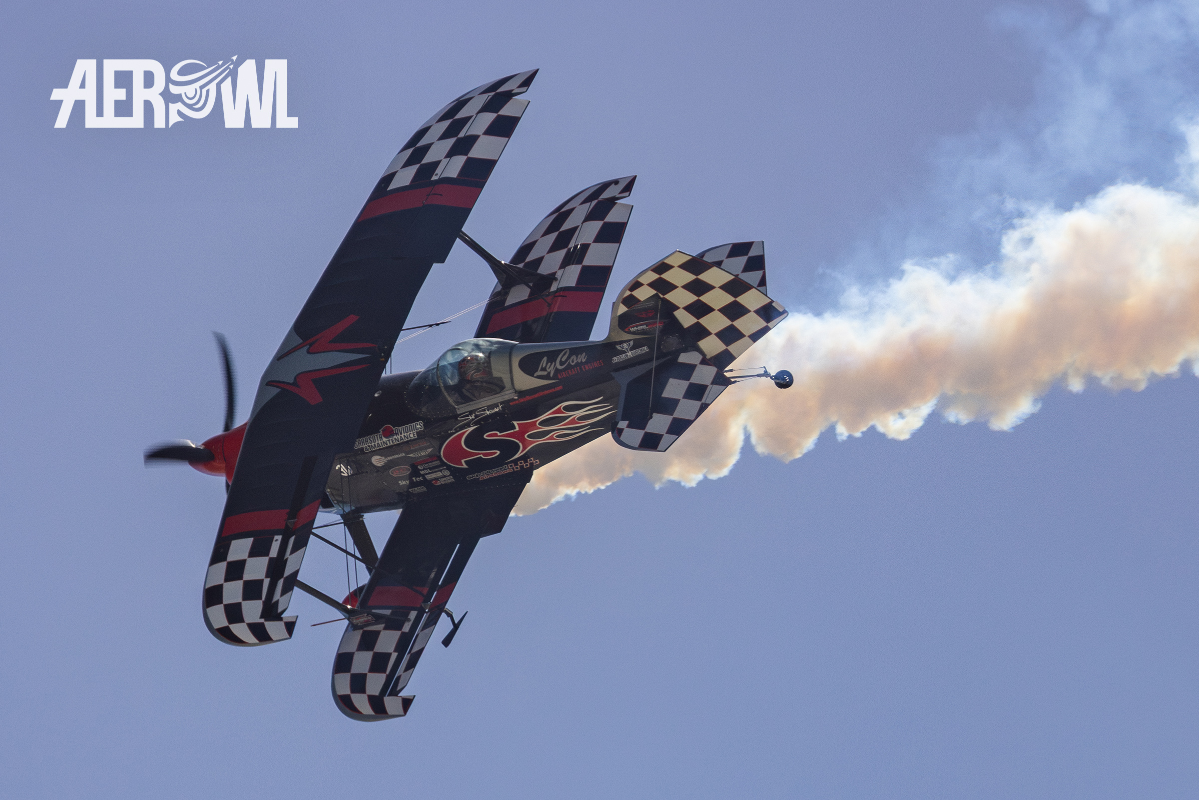 "Skip" Stewart in his Pitts Special "Prometheus" during the NAS Key West Southernmost Air Spectacular 2025 in Florida.